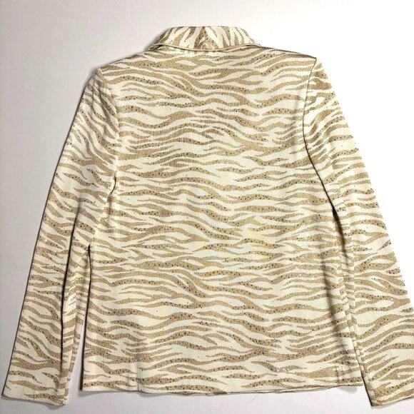 St. John Evening by Marie Gray 2-Piece Gold & IvorySparkle Suit - Picture 5 of 7